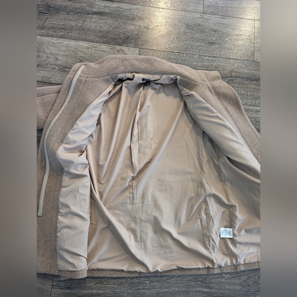 *SOLD* J.Crew Size 4 Tan Wool Peacoat Lined Winter Jacket Top Coat Neutral - Picture 8 of 8